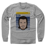 Mens Long Sleeve Heather Gray