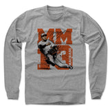 Mens Long Sleeve Heather Gray