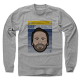 Mens Long Sleeve Heather Gray