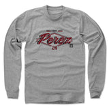 Mens Long Sleeve Heather Gray