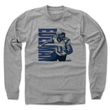 Mens Long Sleeve Heather Gray