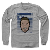 Mens Long Sleeve Heather Gray