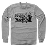Mens Long Sleeve Heather Gray