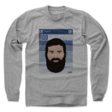 Mens Long Sleeve Heather Gray