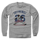 Mens Long Sleeve Heather Gray