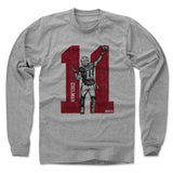 Mens Long Sleeve Heather Gray