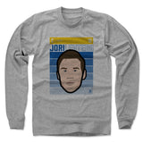 Mens Long Sleeve Heather Gray