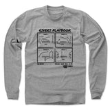 Mens Long Sleeve Heather Gray