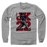 Mens Long Sleeve Heather Gray