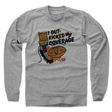 Mens Long Sleeve Heather Gray