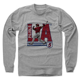 Mens Long Sleeve Heather Gray