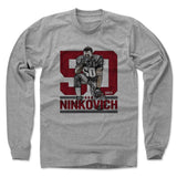 Mens Long Sleeve Heather Gray