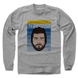 Mens Long Sleeve Heather Gray