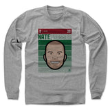 Mens Long Sleeve Heather Gray