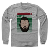 Mens Long Sleeve Heather Gray