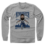 Mens Long Sleeve Heather Gray