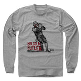 Mens Long Sleeve Heather Gray