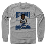 Mens Long Sleeve Heather Gray