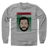 Mens Long Sleeve Heather Gray