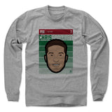 Mens Long Sleeve Heather Gray