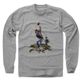 Mens Long Sleeve Heather Gray