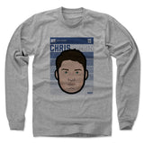 Mens Long Sleeve Heather Gray