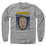 Mens Long Sleeve Heather Gray