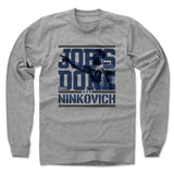 Mens Long Sleeve Heather Gray