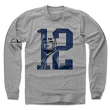 Mens Long Sleeve Heather Gray