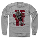 Mens Long Sleeve Heather Gray