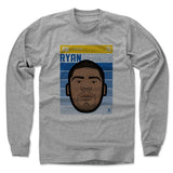 Mens Long Sleeve Heather Gray