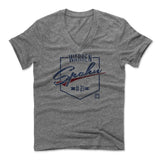 Mens Men's V-Neck Heather Gray