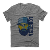 Mens Men's V-Neck Heather Gray