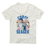 Mens Men's V-Neck Ivory