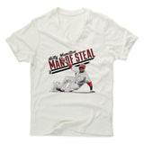 Mens Men's V-Neck Ivory