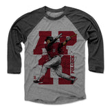 Mens Baseball T-Shirt Black / Heather Gray