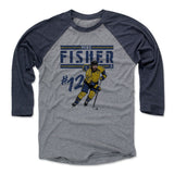 Mens Baseball T-Shirt Navy / Heather Gray