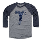 Mens Baseball T-Shirt Navy / Heather Gray