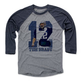 Mens Baseball T-Shirt Navy / Heather Gray