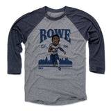 Mens Baseball T-Shirt Navy / Heather Gray