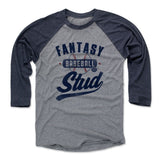 Mens Baseball T-Shirt Navy / Heather Gray