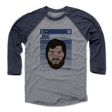 Mens Baseball T-Shirt Navy / Heather Gray