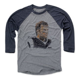 Mens Baseball T-Shirt Navy / Heather Gray