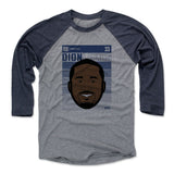 Mens Baseball T-Shirt Navy / Heather Gray