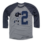 Mens Baseball T-Shirt Navy / Heather Gray