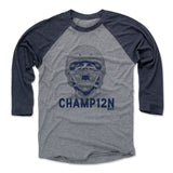Mens Baseball T-Shirt Navy / Heather Gray