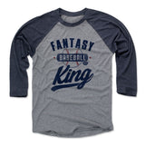 Mens Baseball T-Shirt Navy / Heather Gray