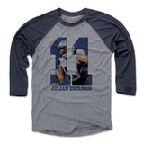 Mens Baseball T-Shirt Navy / Heather Gray