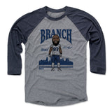 Mens Baseball T-Shirt Navy / Heather Gray