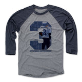 Mens Baseball T-Shirt Navy / Heather Gray